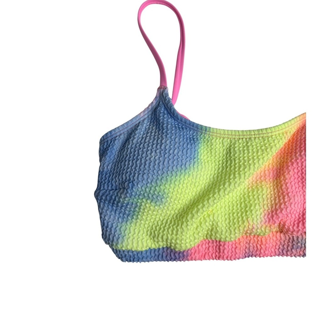 Cupshe NWT Tie-Dye Wash Textured Scoop Neck Top & High Waist Bikini Set Size M - Picture 5 of 12